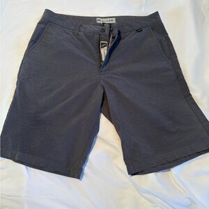 Travis Mathew Men's Charcoal/ Blue hue Flat Front Shorts